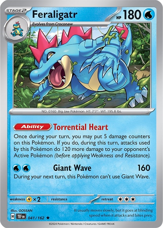 Feraligatr (041/162) (Theme Deck Exclusive) [Scarlet & Violet: Temporal Forces] | Fandemonia Ltd