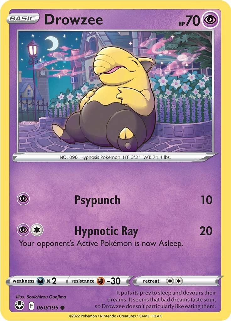 Drowzee (060/195) [Sword & Shield: Silver Tempest] | Fandemonia Ltd