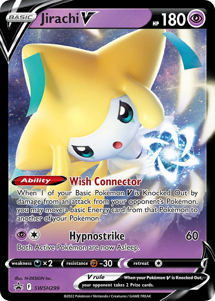 Jirachi V (SWSH299) [Sword & Shield: Black Star Promos] | Fandemonia Ltd