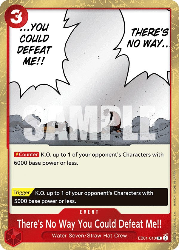 There's No Way You Could Defeat Me!! [Extra Booster: Memorial Collection] | Fandemonia Ltd