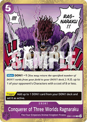 Conquerer of Three Worlds Ragnaraku [Extra Booster: Memorial Collection] | Fandemonia Ltd