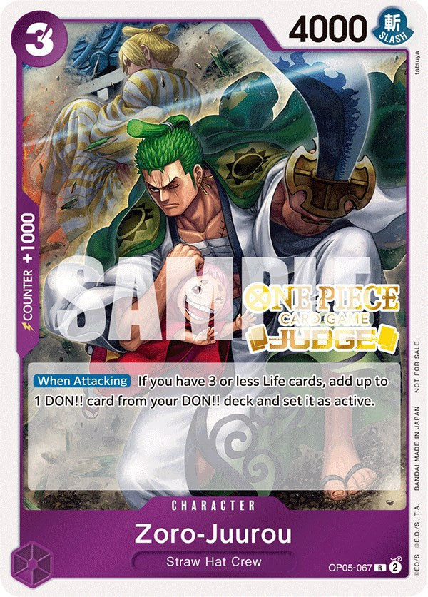 Zoro-Juurou (Judge Pack Vol. 3) [One Piece Promotion Cards] | Fandemonia Ltd