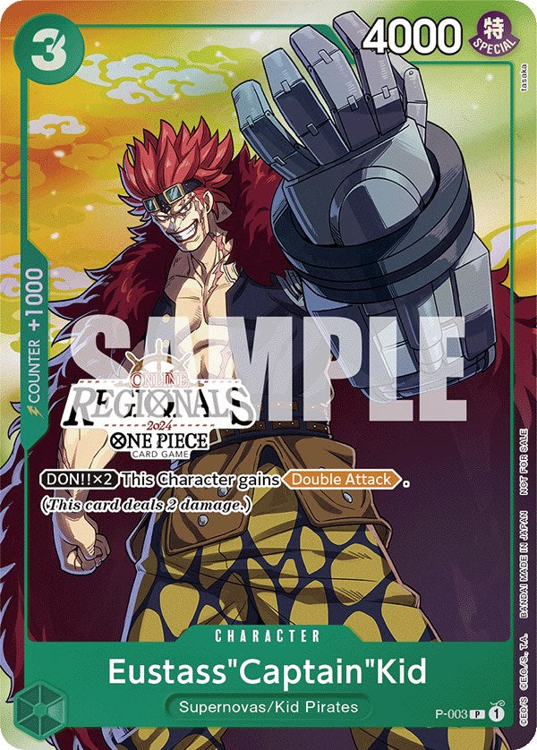 Eustass"Captain"Kid (Online Regional 2024 Vol. 2) [Participant] [One Piece Promotion Cards] | Fandemonia Ltd