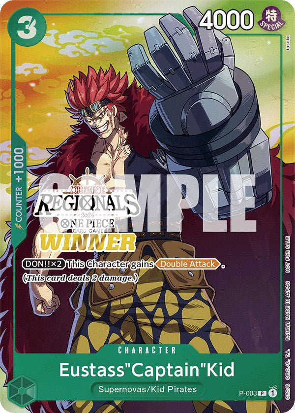 Eustass"Captain"Kid (Offline Regional 2024 Vol. 2) [Winner] [One Piece Promotion Cards] | Fandemonia Ltd