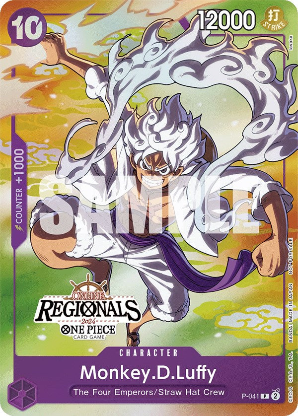 Monkey.D.Luffy (Online Regional 2024 Vol. 2) [Participant] [One Piece Promotion Cards] | Fandemonia Ltd