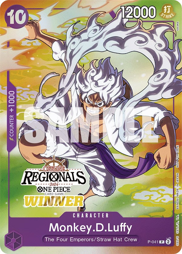 Monkey.D.Luffy (Offline Regional 2024 Vol. 2) [Winner] [One Piece Promotion Cards] | Fandemonia Ltd