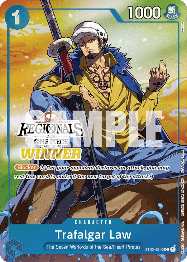 Trafalgar Law (Online Regional 2024 Vol. 2) [Winner] [One Piece Promotion Cards] | Fandemonia Ltd