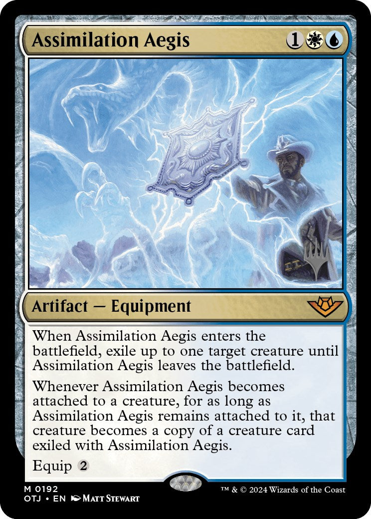 Assimilation Aegis (Promo Pack) [Outlaws of Thunder Junction Promos] | Fandemonia Ltd