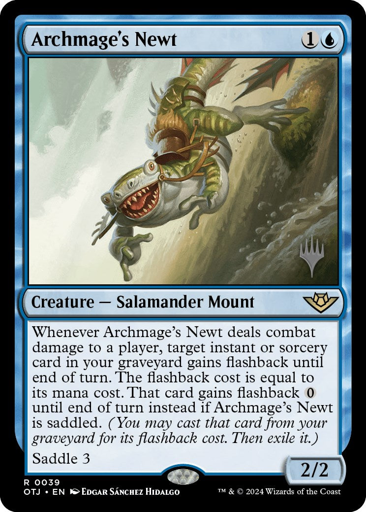 Archmage's Newt (Promo Pack) [Outlaws of Thunder Junction Promos] | Fandemonia Ltd