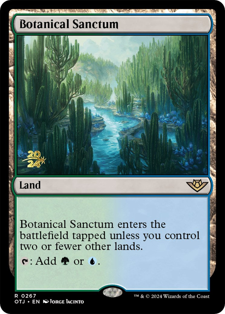 Botanical Sanctum (OTJ) [Outlaws of Thunder Junction Prerelease Promos] | Fandemonia Ltd