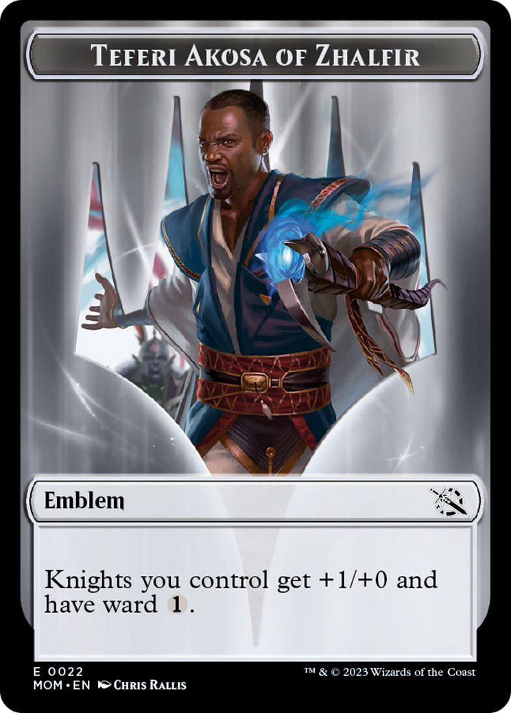 Teferi Akosa of Zhalfir Emblem [March of the Machine Tokens] | Fandemonia Ltd