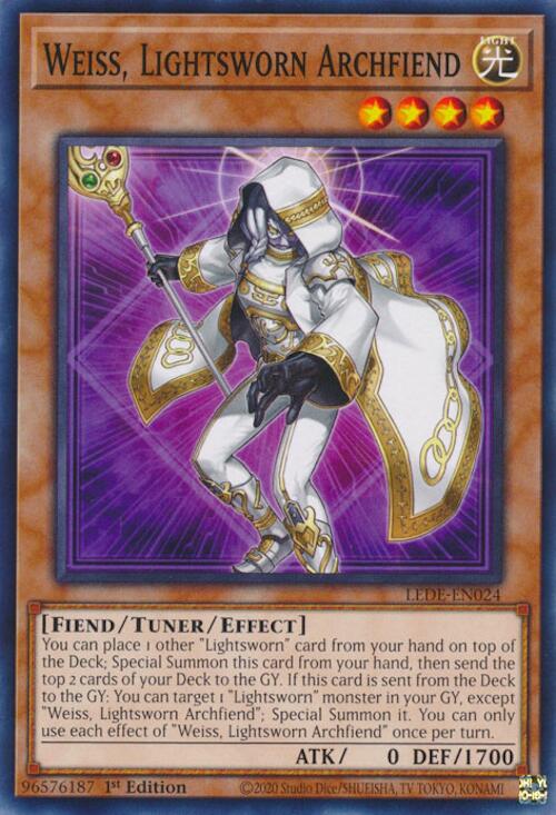 Weiss, Lightsworn Archfiend [LEDE-EN024] Common | Fandemonia Ltd