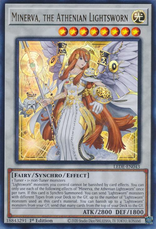 Minerva, the Athenian Lightsworn [LEDE-EN043] Ultra Rare | Fandemonia Ltd