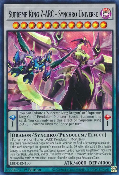 Supreme King Z-ARC - Synchro Universe [LEDE-EN100] Super Rare | Fandemonia Ltd