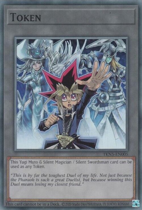 Token: Yugi Muto and Silent Magician and Silent Swordsman [TKN5-EN005] Super Rare | Fandemonia Ltd