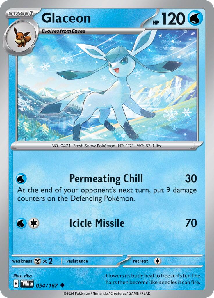 Glaceon (054/167) [Scarlet & Violet: Twilight Masquerade] | Fandemonia Ltd