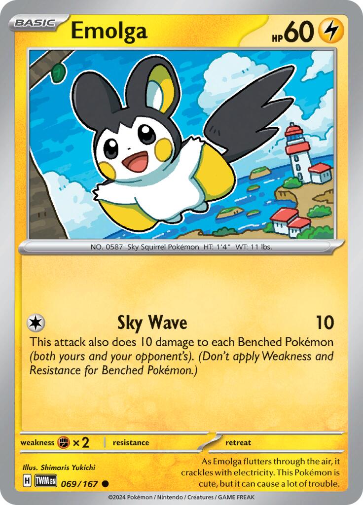 Emolga (069/167) [Scarlet & Violet: Twilight Masquerade] | Fandemonia Ltd