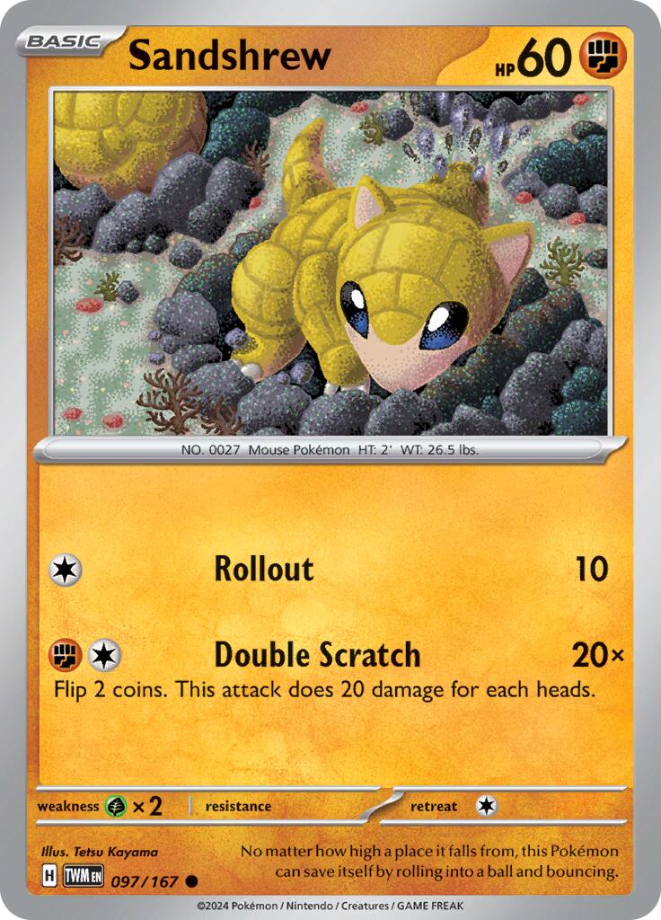 Sandshrew (097/167) [Scarlet & Violet: Twilight Masquerade] | Fandemonia Ltd