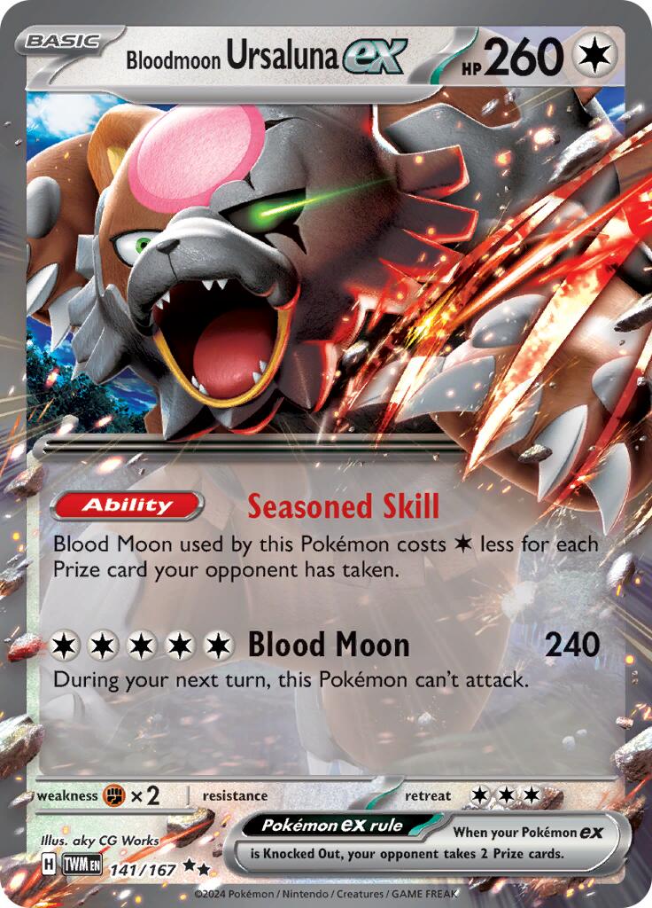 Bloodmoon Ursaluna ex (141/167) [Scarlet & Violet: Twilight Masquerade] | Fandemonia Ltd