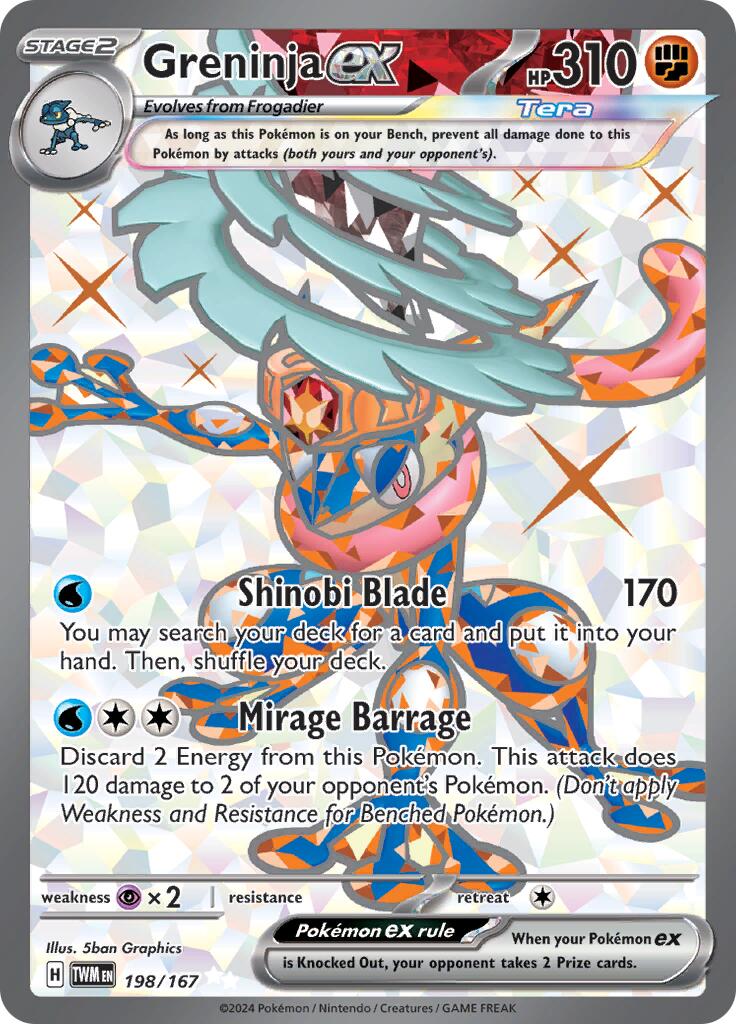 Greninja ex (198/167) [Scarlet & Violet: Twilight Masquerade] | Fandemonia Ltd