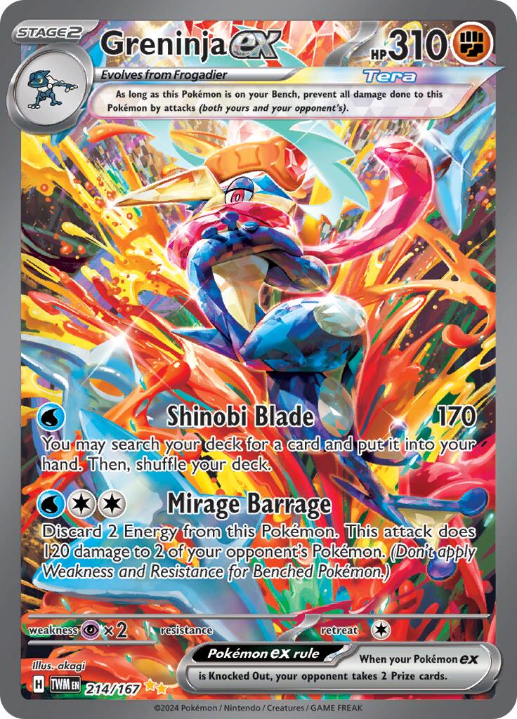 Greninja ex (214/167) [Scarlet & Violet: Twilight Masquerade] | Fandemonia Ltd