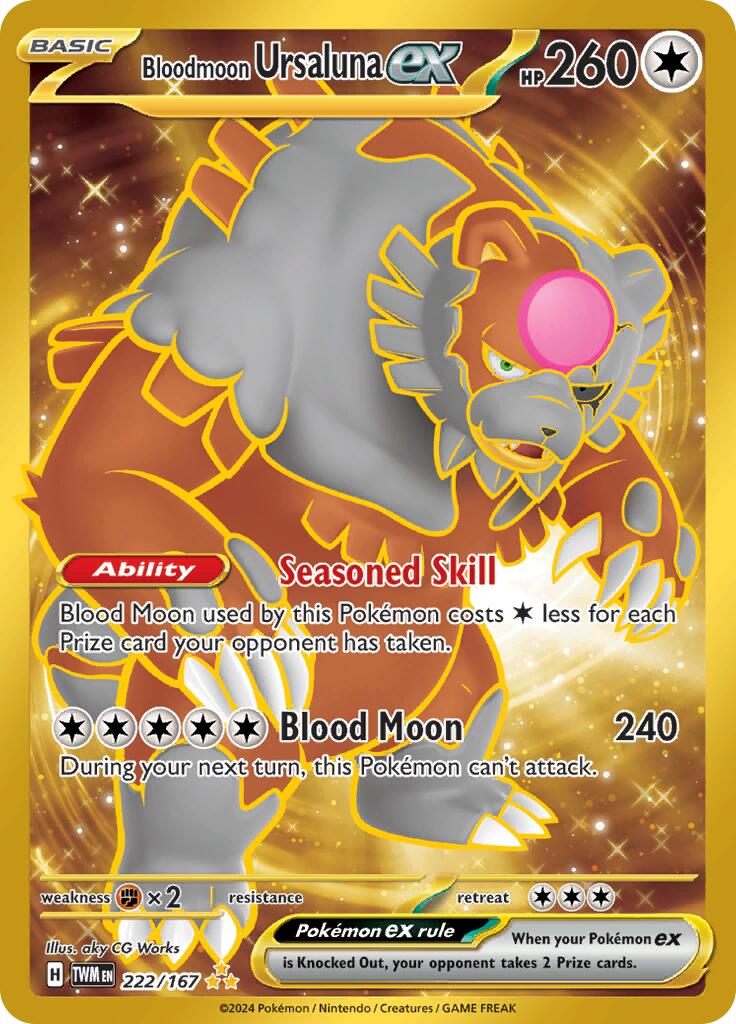 Bloodmoon Ursaluna ex (222/167) [Scarlet & Violet: Twilight Masquerade] | Fandemonia Ltd