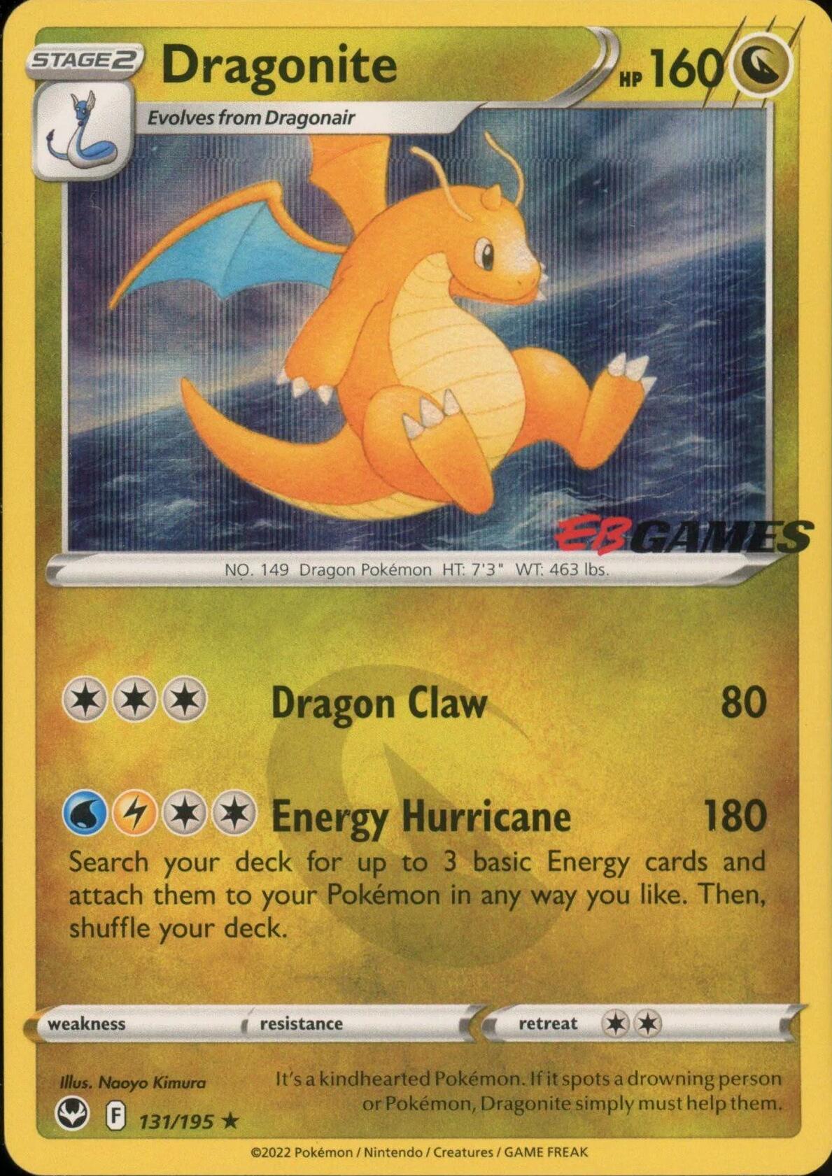 Dragonite (131/195) (EB Games Exclusive) [Miscellaneous Cards] | Fandemonia Ltd