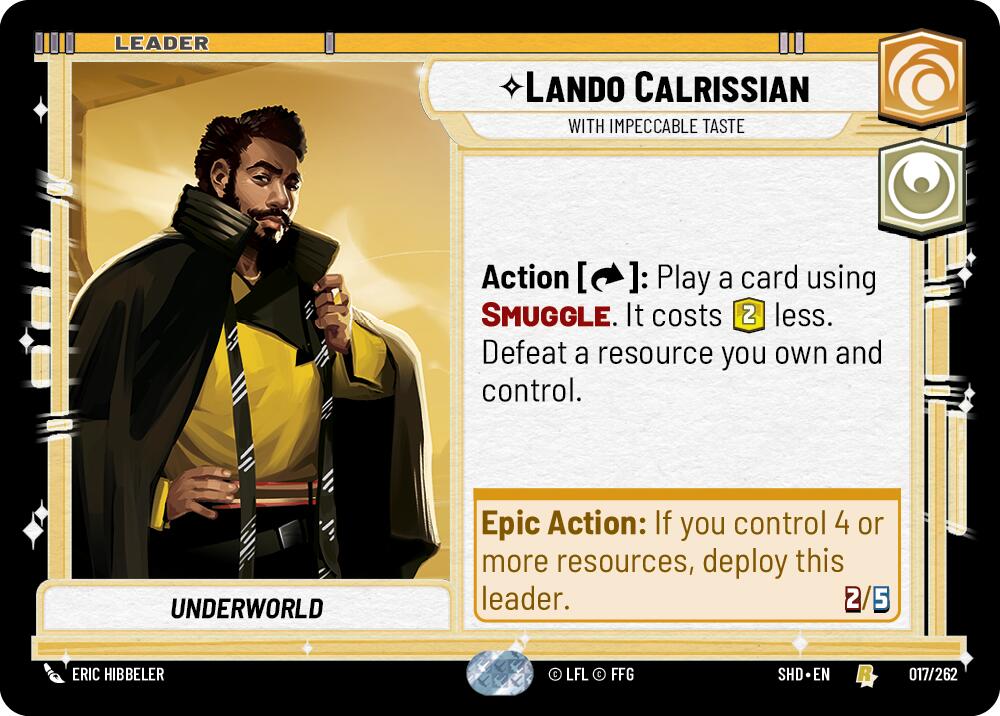 Lando Calrissian - With Impeccable Taste (017/262) [Shadows of the Galaxy] | Fandemonia Ltd