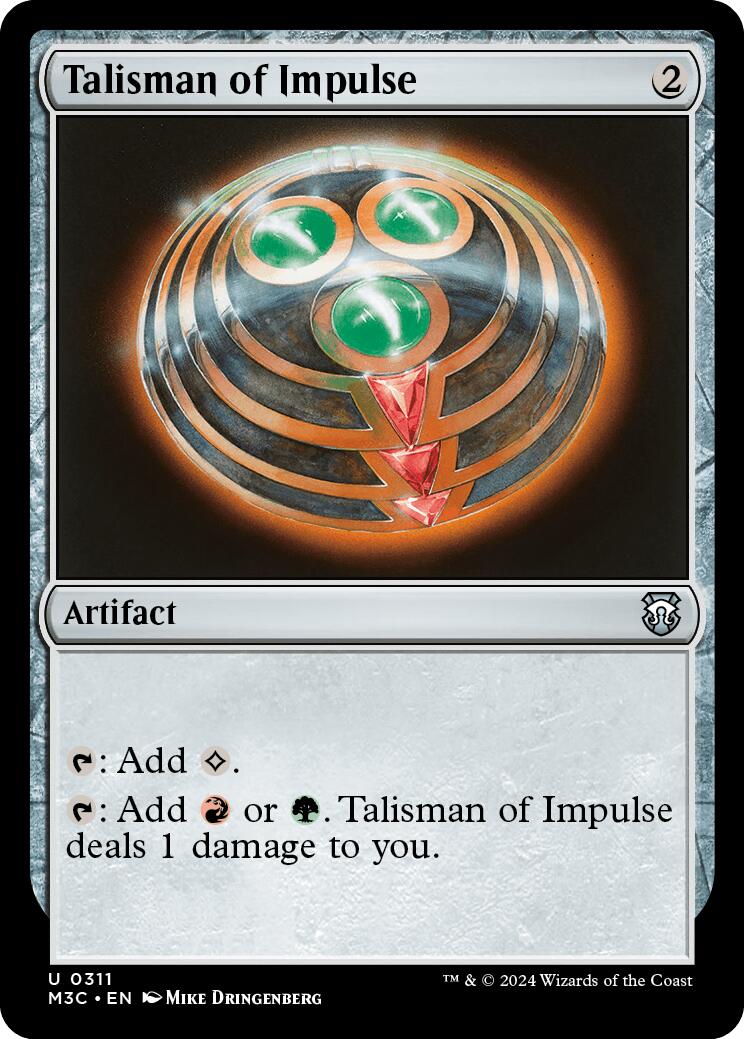 Talisman of Impulse [Modern Horizons 3 Commander] | Fandemonia Ltd