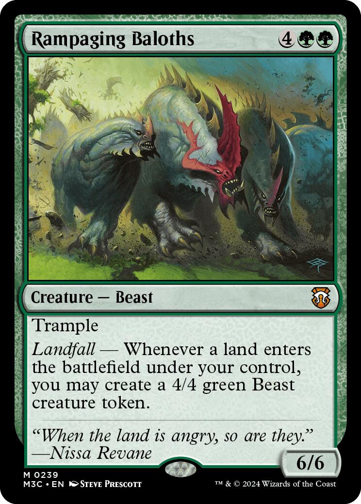 Rampaging Baloths [Modern Horizons 3 Commander] | Fandemonia Ltd