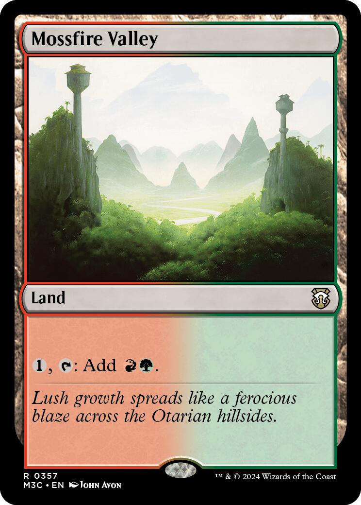 Mossfire Valley [Modern Horizons 3 Commander] | Fandemonia Ltd