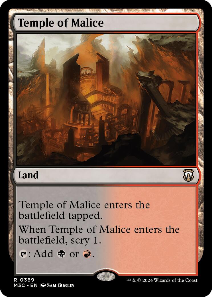 Temple of Malice [Modern Horizons 3 Commander] | Fandemonia Ltd