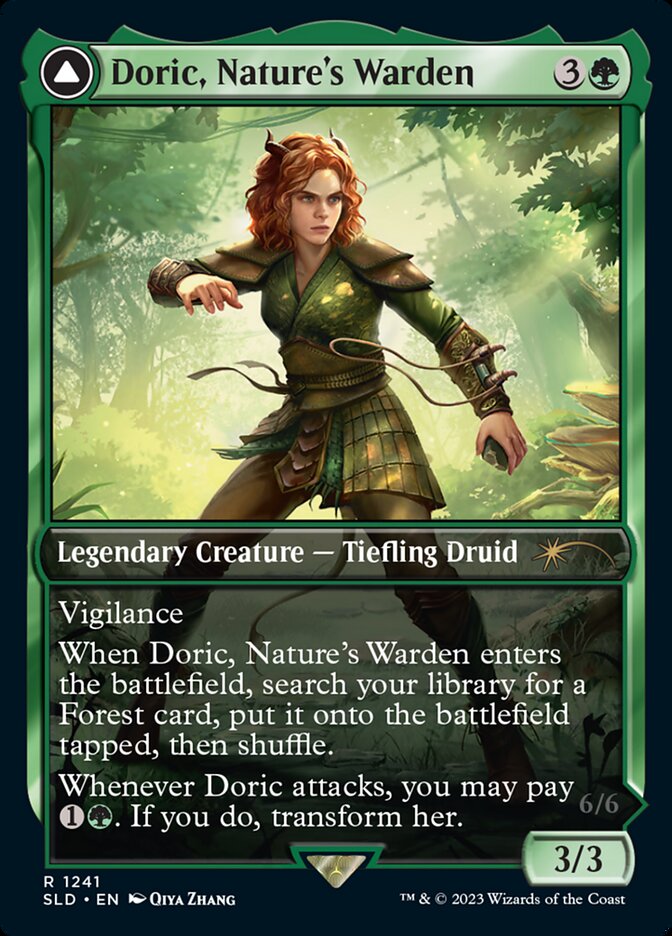 Doric, Nature's Warden // Doric, Owlbear Avenger [Secret Lair Drop Series] | Fandemonia Ltd