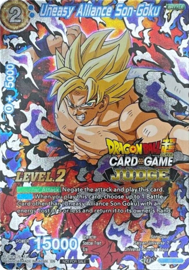 Uneasy Alliance Son Goku (Level 2) (DB1-096) [Judge Promotion Cards] | Fandemonia Ltd