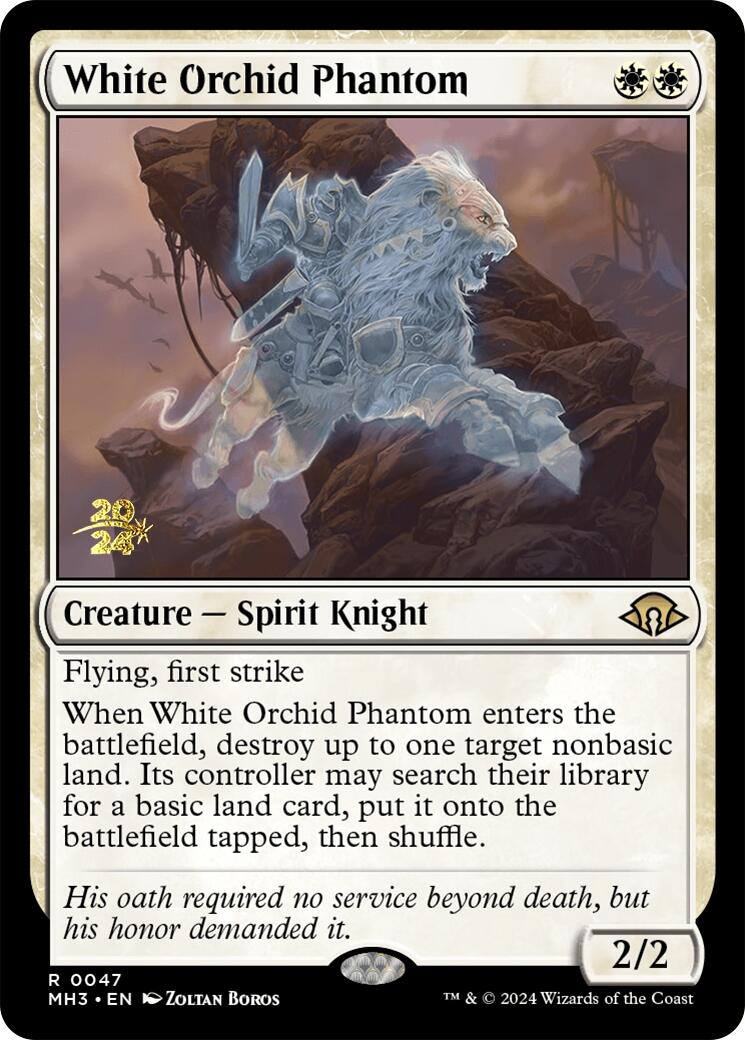 White Orchid Phantom [Modern Horizons 3 Prerelease Promos] | Fandemonia Ltd