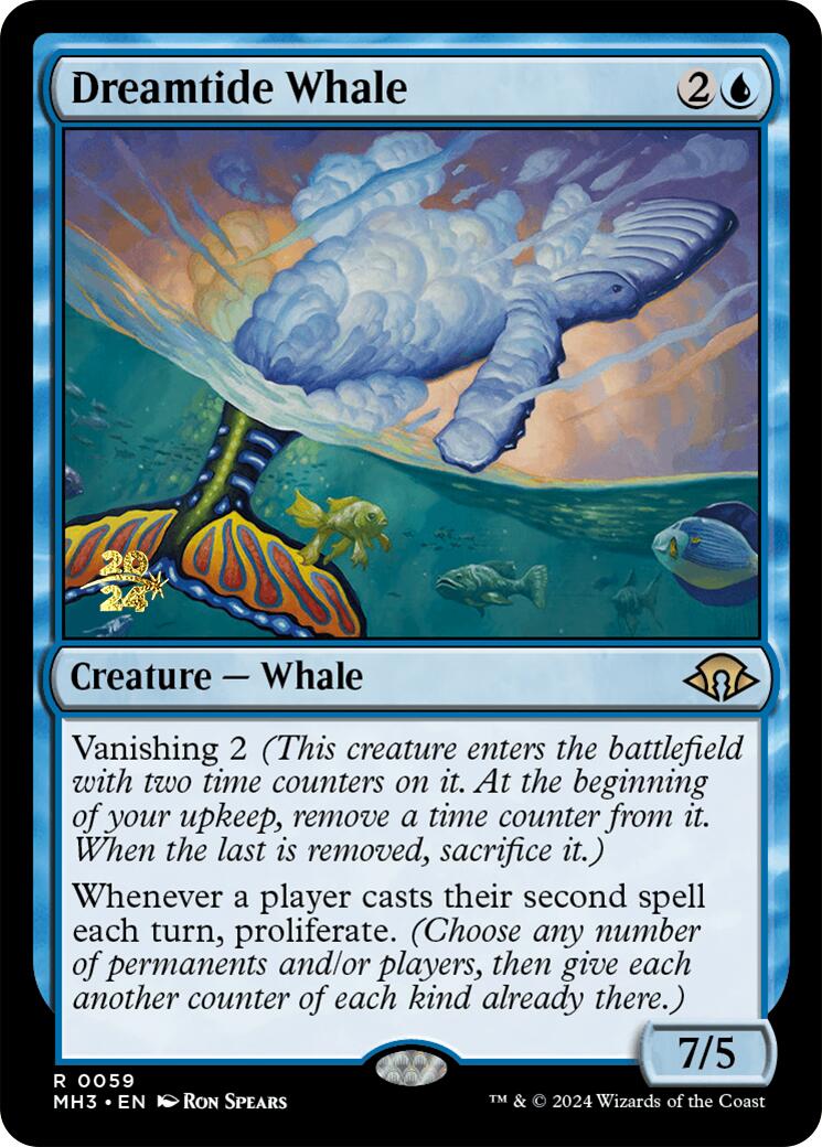 Dreamtide Whale [Modern Horizons 3 Prerelease Promos] | Fandemonia Ltd