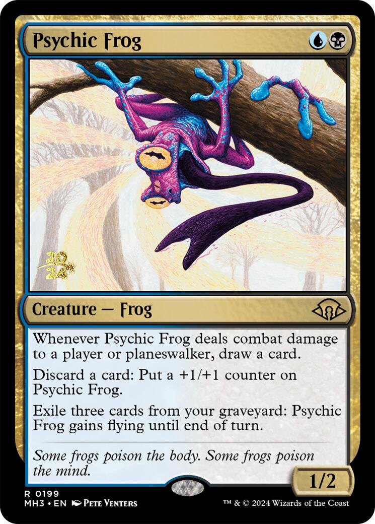 Psychic Frog [Modern Horizons 3 Prerelease Promos] | Fandemonia Ltd