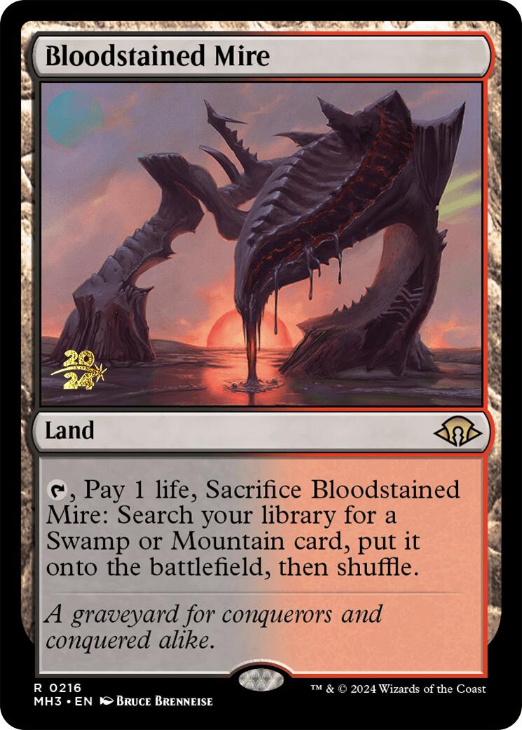 Bloodstained Mire [Modern Horizons 3 Prerelease Promos] | Fandemonia Ltd