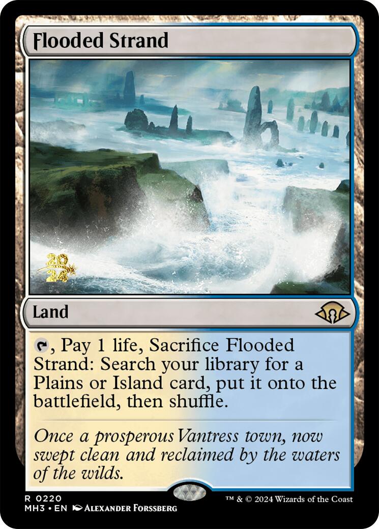 Flooded Strand [Modern Horizons 3 Prerelease Promos] | Fandemonia Ltd