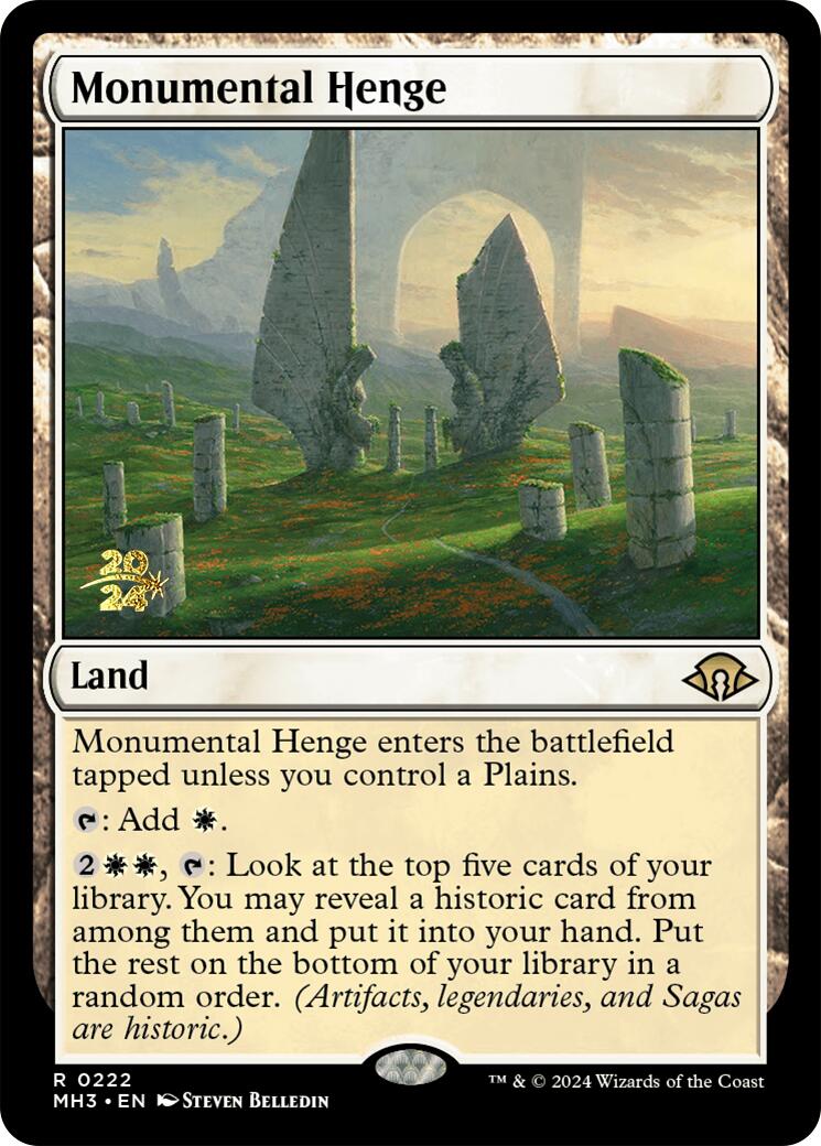 Monumental Henge [Modern Horizons 3 Prerelease Promos] | Fandemonia Ltd