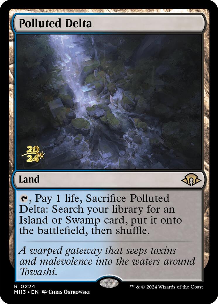 Polluted Delta [Modern Horizons 3 Prerelease Promos] | Fandemonia Ltd