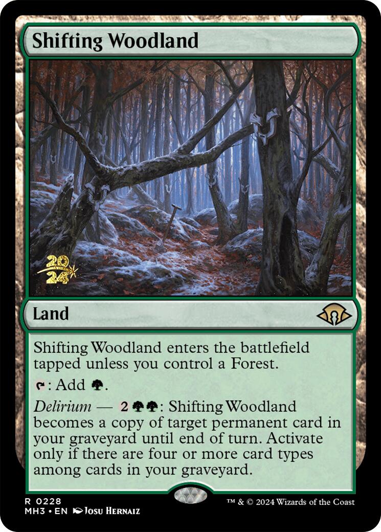 Shifting Woodland [Modern Horizons 3 Prerelease Promos] | Fandemonia Ltd