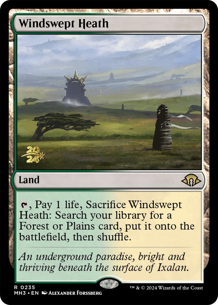 Windswept Heath [Modern Horizons 3 Prerelease Promos] | Fandemonia Ltd