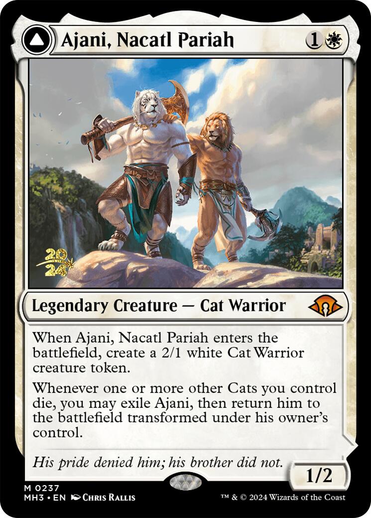 Ajani, Nacatl Pariah [Modern Horizons 3 Prerelease Promos] | Fandemonia Ltd