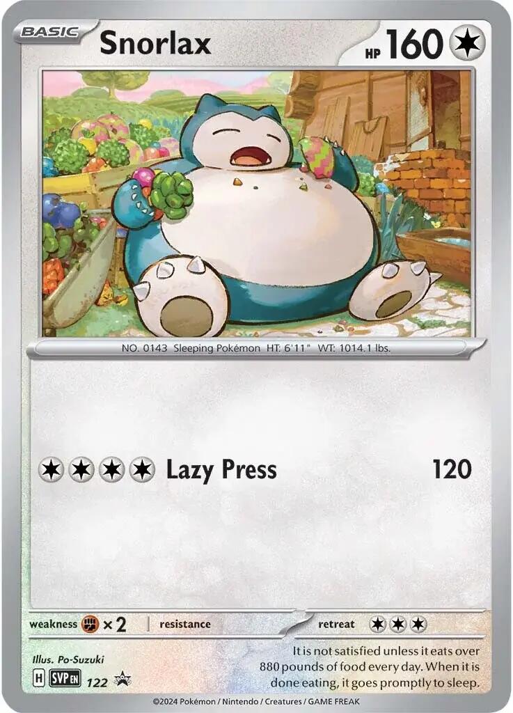 Snorlax (122) [Scarlet & Violet: Black Star Promos] | Fandemonia Ltd