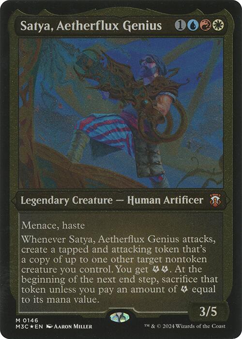 Satya, Aetherflux Genius (Display Commander) [Modern Horizons 3 Commander] | Fandemonia Ltd