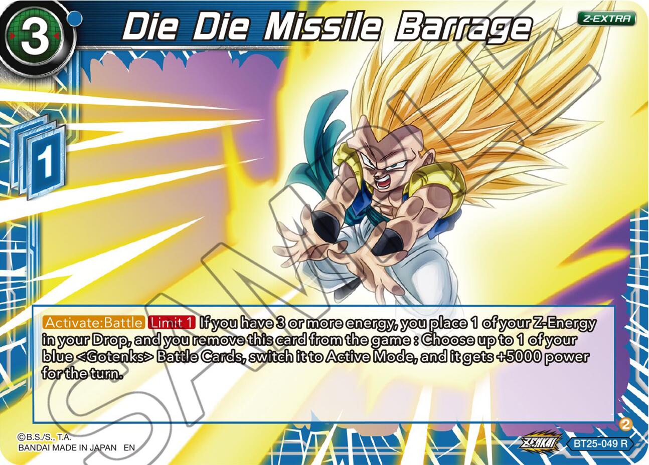 Die Die Missile Barrage (BT25-049) [Legend of the Dragon Balls] | Fandemonia Ltd