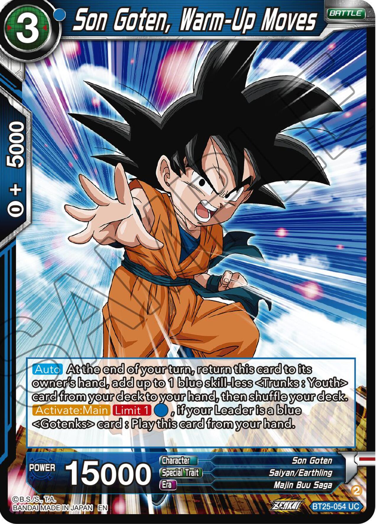 Son Goten, Warm-Up Moves (BT25-054) [Legend of the Dragon Balls] | Fandemonia Ltd