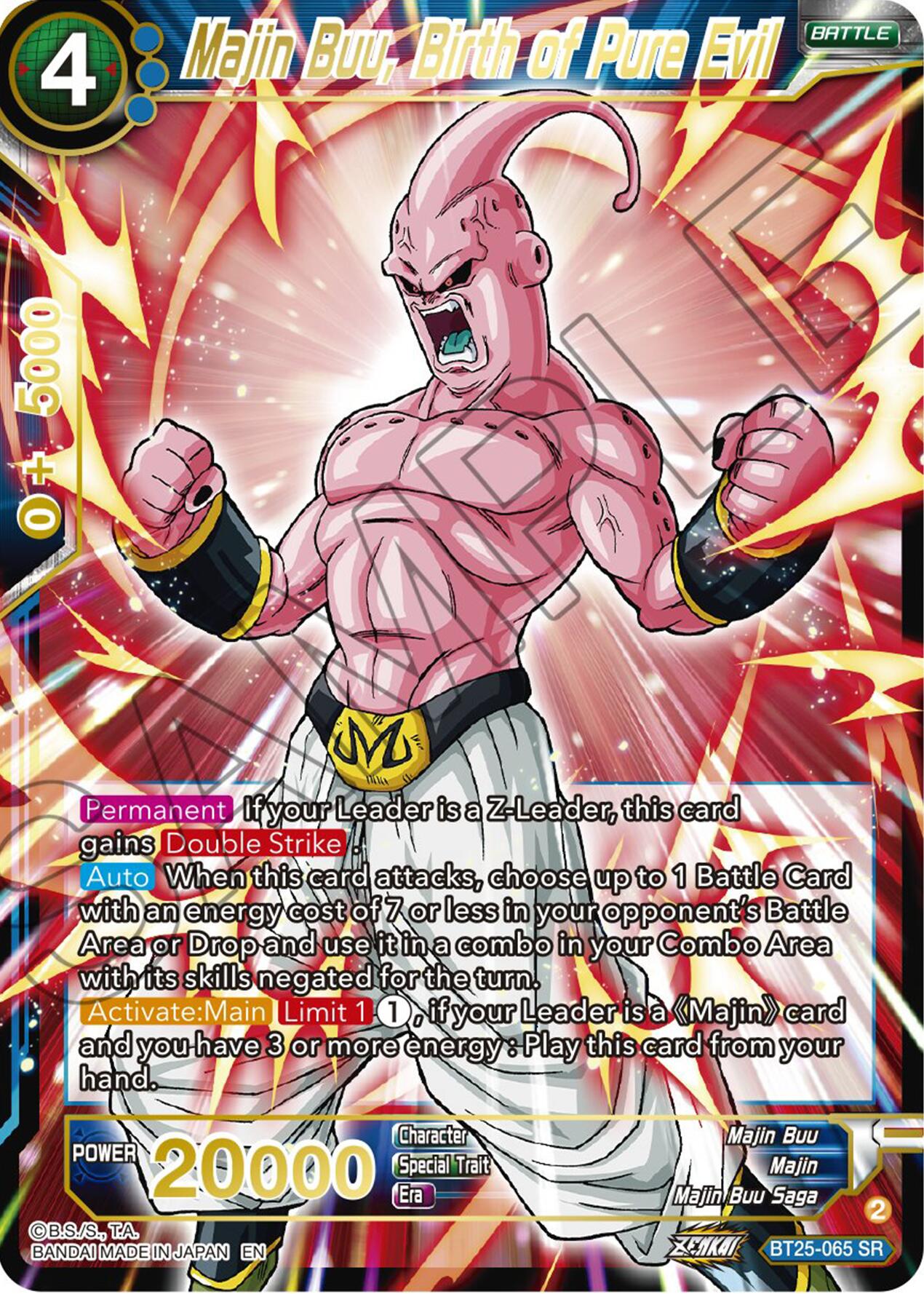 Majin Buu, Birth of Pure Evil (BT25-065) [Legend of the Dragon Balls] | Fandemonia Ltd