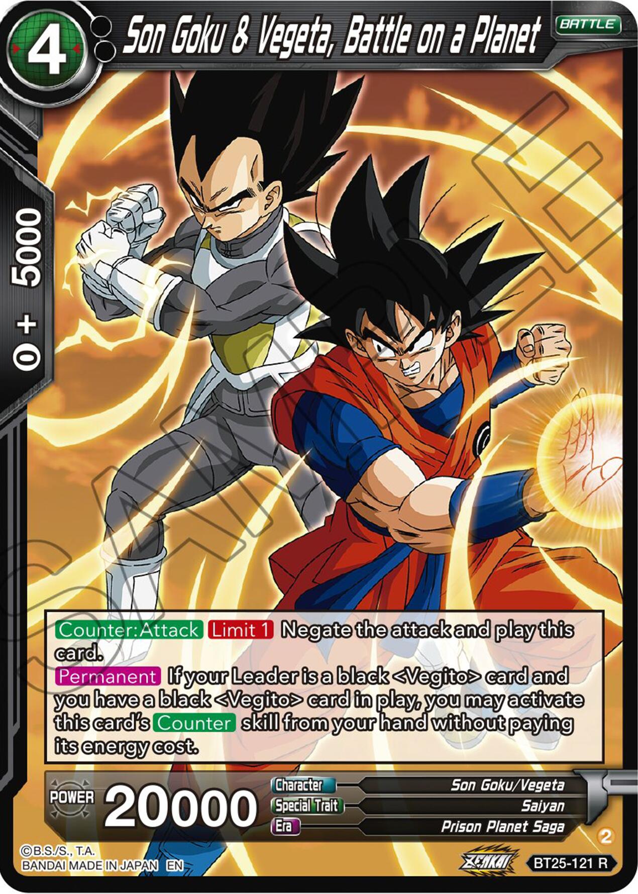 Son Goku & Vegeta, Battle on a Planet (BT25-121) [Legend of the Dragon Balls] | Fandemonia Ltd